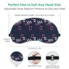 2 Pack White Hearts Lines Pink Background Eye Mask for Side Sleeper, Sleeping Mask, Sleep Eye Mask, Soft Eye Shade Cover for Travel, Nap, Plane, Light Blocking view 3