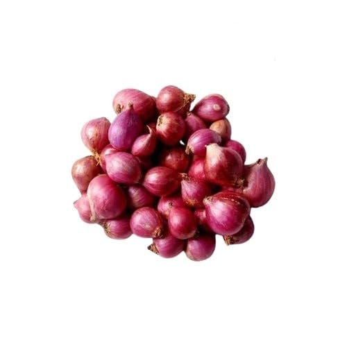 Lakshmi stores UK - Fresh Indian Pearl Shallots, Small Onions for Sambar and Curry, Traditional Cooking Ingredient, Bulk Pack (500 G)