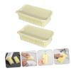 VALICLUD 1set Hand Held Lovely Scrub Brush for Shoes and Clothes Cleaning Soft Bristle Design for Gentle Care for Home Office Kitchen and Travel Use 2pcs view 3