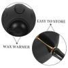 HOMSFOU Portable Black Wax Seal Furnace Tool Set with Spoon Abs and Brass Material Convenient Wax Melter for DIY Crafts Easy to Carry view 3