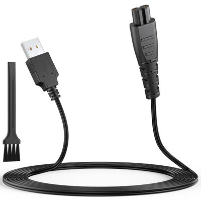 5V Shaver Charger Cable for Remington Shaver Charger, 120CM/3.9FT USB Beard Trimmer Shaver Charging Cable for Remington HC4250, HC4255 F3 PF7500 MB4200 MB4130 XR1330 XR1350 XR1400 XR1470 XR1430
