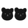 Akozon Laundry Pet Hair Remover - Cute Black Bear Shaped Reusable Hair Catcher for Washing Machine & Dryer - Effective Dog & Cat Removal for Clothing, Bedding, & More (2 Pcs) view 1