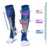 HWJFDC Compression Socks Men's Sports Compression Socks Varicose Veins Cycling Socks Nursing Running Compression Socks(ZH530,S M) view 3