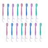 AYNKH 16PCS Disposable Toothpaste Toothbrush, Portable for Travelling, 3-in-1 Function, Comes with Toothbrush Floss Tongue Brush Fresh Breath, Mini Brush, Pre-Coated Toothpaste Brush, Mixed Flavours view 1