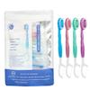AYNKH 16PCS Disposable Toothpaste Toothbrush, Portable for Travelling, 3-in-1 Function, Comes with Toothbrush Floss Tongue Brush Fresh Breath, Mini Brush, Pre-Coated Toothpaste Brush, Mixed Flavours view 2