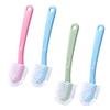 BAZEITFLOW 4pcs Shoe Cleaning Brush Tool Hanging Bath Scrubber Long Handle for Cleaning Floors and Shoes Multi-use Random Color view 1