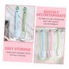BAZEITFLOW 4pcs Shoe Cleaning Brush Tool Hanging Bath Scrubber Long Handle for Cleaning Floors and Shoes Multi-use Random Color view 2