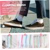 BAZEITFLOW 4pcs Shoe Cleaning Brush Tool Hanging Bath Scrubber Long Handle for Cleaning Floors and Shoes Multi-use Random Color view 3