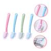 BAZEITFLOW 4pcs Shoe Cleaning Brush Tool Hanging Bath Scrubber Long Handle for Cleaning Floors and Shoes Multi-use Random Color view 4