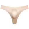 3 PCS Sexy Transparent Underwear Men Thongs Sports Fitness Letter Thin Hip Panties G-Strings Ice Silk Low Waist Seamless(Skin 3PCS,L) view 1