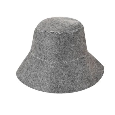 BOJHGO Sauna Hat 2pcs Felt Sauna Hat Anti Heat Cap For Bath House Head Protection Bathroom Shower Cap Hair Quickly Towel Drying Towel Hats(Gray)