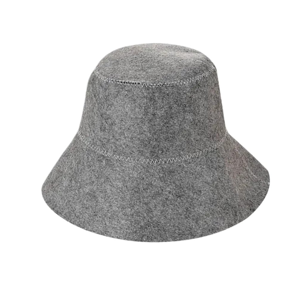 BOJHGO Sauna Hat 2pcs Felt Sauna Hat Anti Heat Cap For Bath House Head Protection Bathroom Shower Cap Hair Quickly Towel Drying Towel Hats(Gray)