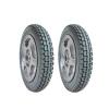 12 Inch Electric Wheelchair Rear Wheel Assembly, Aluminum Alloy Wheel Hub, Non-slip Solid Rubber Tire, Bearing: 17mm, 1 Pair