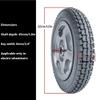 12 Inch Electric Wheelchair Rear Wheel Assembly, Aluminum Alloy Wheel Hub, Non-slip Solid Rubber Tire, Bearing: 17mm, 1 Pair view 4