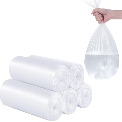 2 Gallon Small Clear Trash Bags Exact Thick Small Garbage Bags for Bathroom home office Fit 6-8Liters (500)
