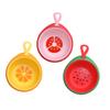 RYQZOVKX 3pcs Cartoon Washbasin Bath Food Wash Basin Bathtub Lemon Bowls Bottle Cups Fruit Tub Seat Suction Bowl Snack Spill Water Lids/280 view 1