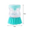 1 Pack Soap Dispensing Dish Brush, Kitchen Brush for Dish Pot Pan Sink Cleaning, Green view 2