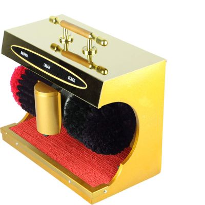 MYXJX electric shoe polisher, Fully Automatic Infra Sensor, Commercial Hotel Leather in Hotel Lobby,(Gold)