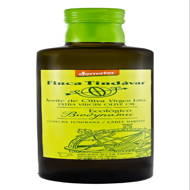 Finca Tindvar | Organic and Biodynamic Extra Virgin Olive Oil Picual Variety - Glass Bottle 500 ml.