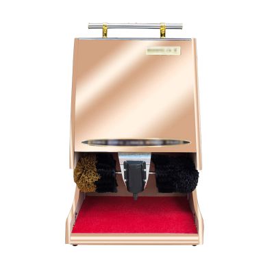 MYXJX electric shoe polisher, Vertical Hotel Lobby mall Electric Shoe Brush Machine, 4 Colors Available Shoe Brushes,(Rose Gold)