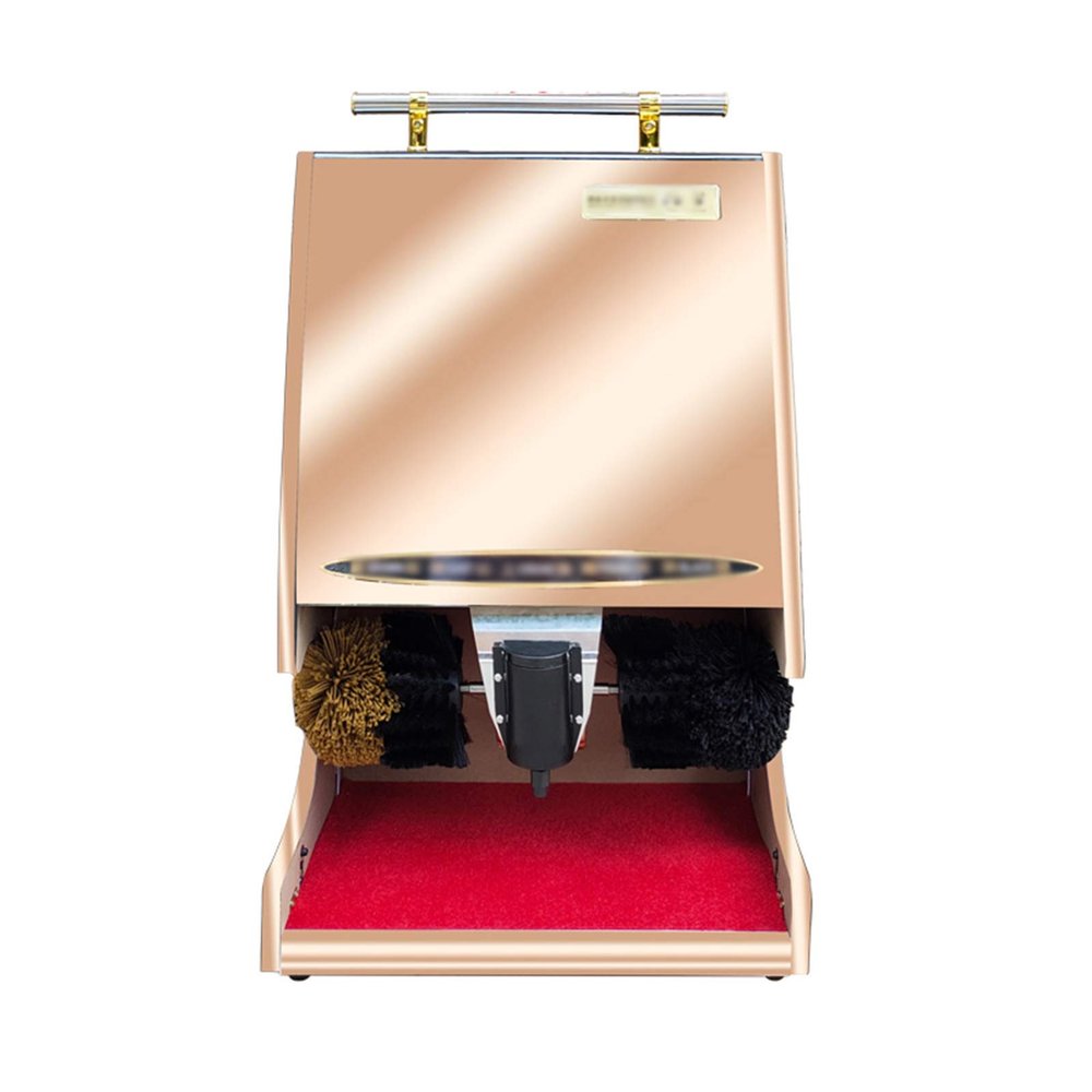 MYXJX electric shoe polisher, Vertical Hotel Lobby mall Electric Shoe Brush Machine, 4 Colors Available Shoe Brushes,(Rose Gold)