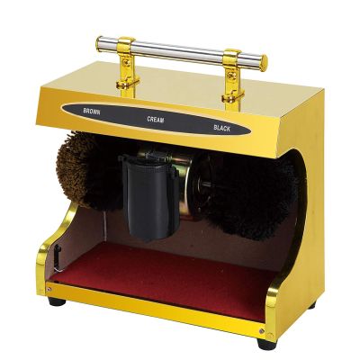 MYXJX electric shoe polisher, Fully Automatic Infra Sensor Portable Household Comb Brush,(Gold)