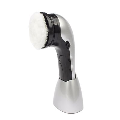 MYXJX electric shoe polisher, Cleaner Leather Polishing Machine Handheld Shoe Boot Care Wax Shining Sponge Polisher Electric(Silver)