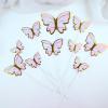 10PCS Vibranted Butterfly Cake Toppers Reusable Paper Baking Decoration Food Grade Safe Decoration For Wedding Birthday view 4