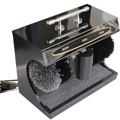 MYXJX electric shoe polisher, Fully Automatic Infra Sensor, Commercial Hotel Leather in Hotel Lobby,(Black)