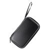 DIYEAH Portable Eva Storage Case for Thermometer with Shockproof and Wear-resistant Pu Material, Classic Zipper Design Black Travel Storage Bag for Electronics Accessories view 1