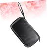 DIYEAH Portable Eva Storage Case for Thermometer with Shockproof and Wear-resistant Pu Material, Classic Zipper Design Black Travel Storage Bag for Electronics Accessories view 2