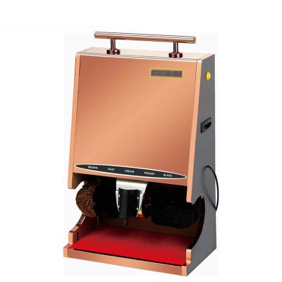 MYXJX electric shoe polisher, Vertical Household Automatic Induction Suitable for Hotels, Shopping Malls, Commercial Buildings, Villas, Banks,(Rose Gold)