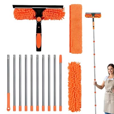 Ceiling Duster,Microfiber High Spider Web Cleaner - Ceiling Fan Dust Remover Multi-Function Dusting Cleaning Supplies for Shelf Lampshade Window