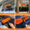 Ceiling Duster,Microfiber High Spider Web Cleaner - Ceiling Fan Dust Remover Multi-Function Dusting Cleaning Supplies for Shelf Lampshade Window view 2