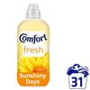 Comfort Sunshiny Days Fabric Conditioner 31 Washes 930ml Fabric Softener Washing Liquid, Long Lasting Freshness and Softness with Stay Fresh Technology for 100 Days, 8 Pack view 2
