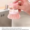 2 Pcs Pink Dish Brush with Soap Dispenser, Soap Dispensing Brush, Dish Pot Pan Sink Cleaning, Kitchen Brush, Dish Brush Washing Utensils, Soap Dispensing, Washing Up Liquid Dispenser view 3