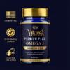 Premium Plus Omega 3 Fish Oil 1440mg High Strength Omega 3 Capsules with 864mg EPA & 576mg DHA | Fish Oil Supplement for Heart, Brain & Vision Support |Easy Swallow 60 Softgels| Made in USA view 2