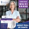 12 x Maxi Incontinence Pants Women & Men | Adults Diapers | Ultra Absorption and Soft-Stretch Waistband | Adults Pull Up Pants | Waist Size Large 80-156 cm | (1 Pack of 12, Large) view 2