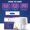 12 x Maxi Incontinence Pants Women & Men | Adults Diapers | Ultra Absorption and Soft-Stretch Waistband | Adults Pull Up Pants | Waist Size Large 80-156 cm | (1 Pack of 12, Large) view 4