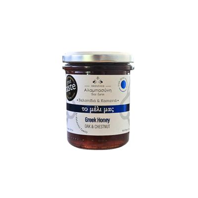 Alabasinis - Greek Oak & Chestnut Honey Raw Unfiltered, 250g