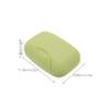 2pcs Portable Green Plastic Soap Box with Lid Travel view 2