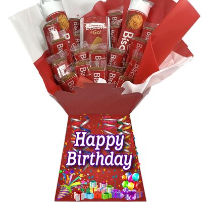 Birthday chocolate gift hamper bouquet gift box (Compatible with BISCOFF)