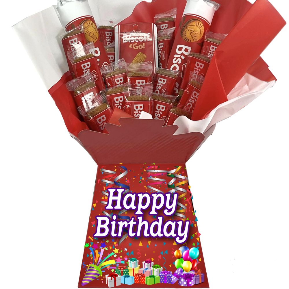 Birthday chocolate gift hamper bouquet gift box (Compatible with BISCOFF)