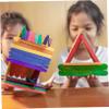 Colored Wooden Ice Cream Sticks for Craft and Dessert Projects view 2