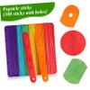 Colored Wooden Ice Cream Sticks for Craft and Dessert Projects view 4