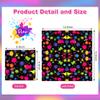 100 Pcs Glow Party Napkins Neon Birthday Rainbow Disposable Paper Tissue Napkins for Musical Leaf Soccer Party Decorations Supplies Glow in The Dark Parties, Music Festivals, Graduation, BBQs view 2