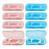 Dental Floss Sticks, Portable Dental Floss Dispenser Holder Travel Dental Floss Case Organiser Refillable Dental Floss Pick Container 80 Picks Threader Dental Floss for Families Women Men Teeth