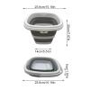 Foldable Bucket - Camping Bucket | 5L Water Bucket, Small Water Bucket for Cleaning, Space-saving Bucket, Household Comb view 2