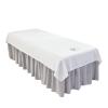 120x230cm 1Pcs Plain Beauty Salon Bed Sheets SPA Massage Tuina Anti-shrink Soft Skin-friendly Bedding Table Cover With/no Hole For Beauty Salon, Massage, Tattoo, Hotels(WHITE,120x230 no hole) view 1
