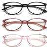 KOOSUFA Lightweight TR90 Blue Light Blocking Reading Glasses Women Men Oval Computer Readers Stylish Eyewear Eyeglasses 3 Colors Set +1.5 view 1